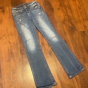 Miss Me Blue Boot Cut Jeans- Trendy and Chic